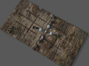 Medieval board game 3D Model