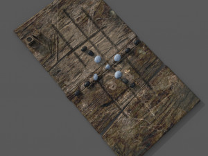 Medieval board game 3D 模型