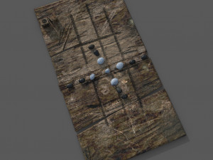 Medieval board game 3D 模型