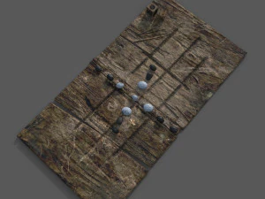 Medieval board game 3D Model