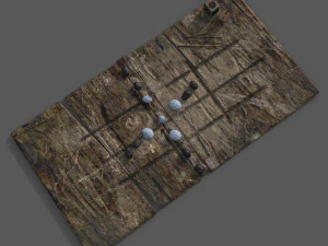 Medieval board game 3D Model