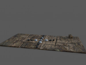 Medieval board game 3D 模型
