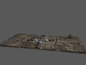 Medieval board game 3D Model
