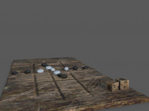 Medieval board game 3D 模型