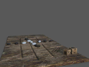 Medieval board game 3D Model