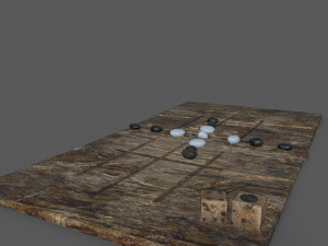 Medieval board game 3D 模型