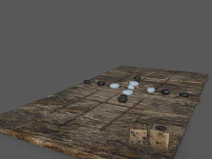 Medieval board game 3D Model