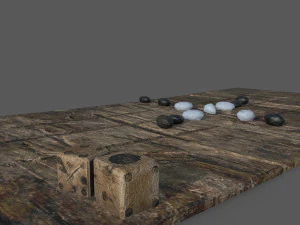 Medieval board game 3D Model
