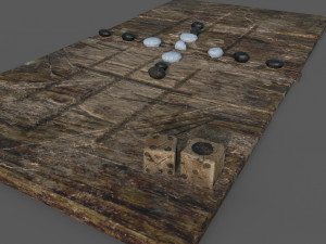 Medieval board game 3D 模型