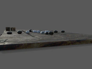 Medieval board game 3D Model
