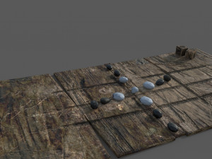 Medieval board game 3D 模型