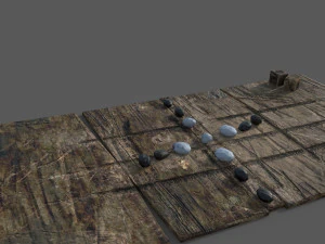 Medieval board game 3D Model