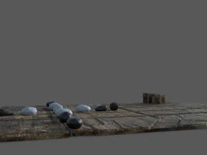 Medieval board game 3D Model