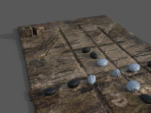 Medieval board game 3D Model