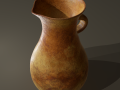 Ancient Terracotta Spouted Vase 3D Model
