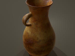 Ancient terracotta spouted vase 3Dモデル