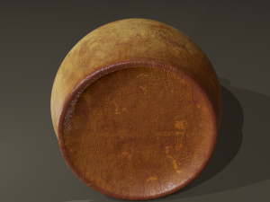 Ancient terracotta spouted vase 3Dモデル