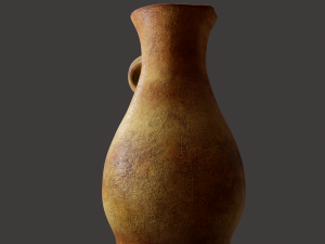 Ancient terracotta spouted vase 3Dモデル