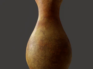 Ancient terracotta spouted vase 3D Model