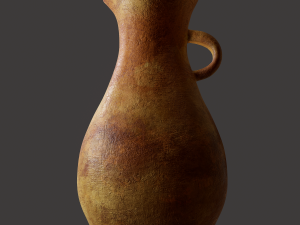 Ancient terracotta spouted vase 3Dモデル