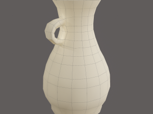 Ancient terracotta spouted vase 3Dモデル