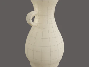 Ancient terracotta spouted vase 3D Model