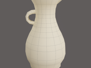 Ancient terracotta spouted vase 3Dモデル