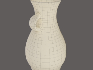 Ancient terracotta spouted vase 3Dモデル