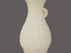 Ancient terracotta spouted vase 3Dモデル