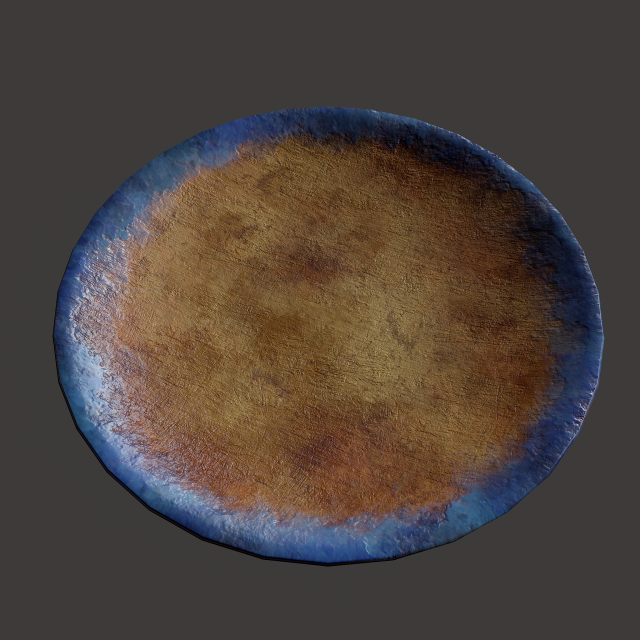 Ancient terracotta plate Modelo 3D .c4d .max .obj .3ds .fbx .stl .blend 