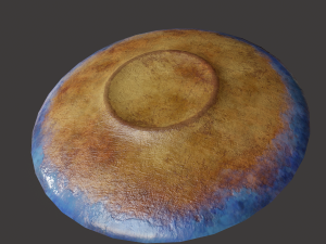 Ancient terracotta plate Modelo 3D