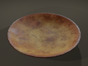 Ancient terracotta plate Modelo 3D