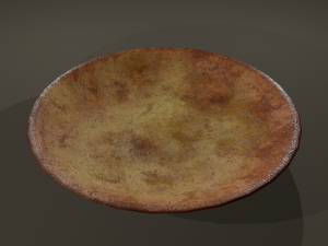 Ancient terracotta plate Modelo 3D