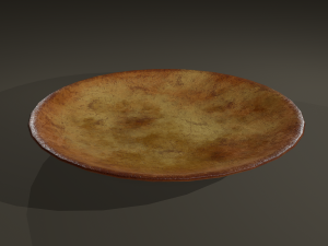 Ancient terracotta plate Modelo 3D