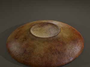 Ancient terracotta plate Modelo 3D