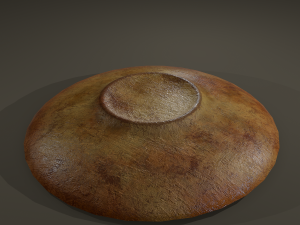 Ancient terracotta plate Modelo 3D