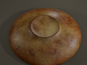 Ancient terracotta plate Modelo 3D