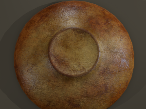 Ancient terracotta plate Modelo 3D