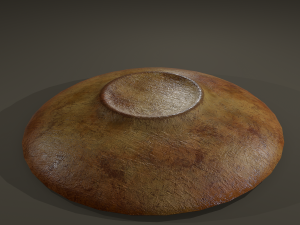 Ancient terracotta plate Modelo 3D