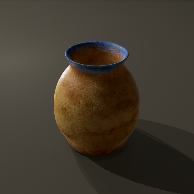 Ancient terracotta jar Modelo 3D .c4d .max .obj .3ds .fbx .stl .blend 