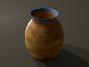 Ancient terracotta jar 3D 모델