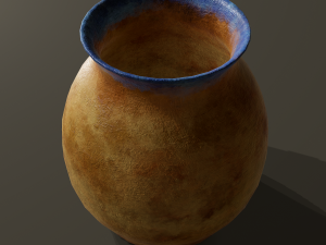 Ancient terracotta jar Modelo 3D