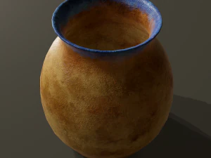 Ancient terracotta jar 3D Model