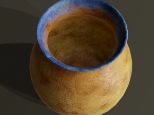 Ancient terracotta jar 3D Model