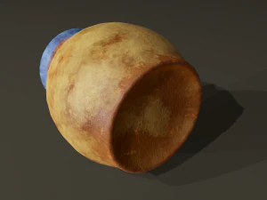 Ancient terracotta jar 3D Model