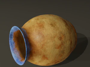 Ancient terracotta jar 3D Model