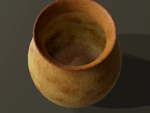 Ancient terracotta jar 3D Model