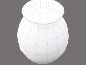 Ancient terracotta jar 3D Model