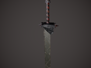 Spiked fantasy sword 3D Модель