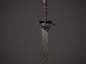 Spiked fantasy sword 3D Model